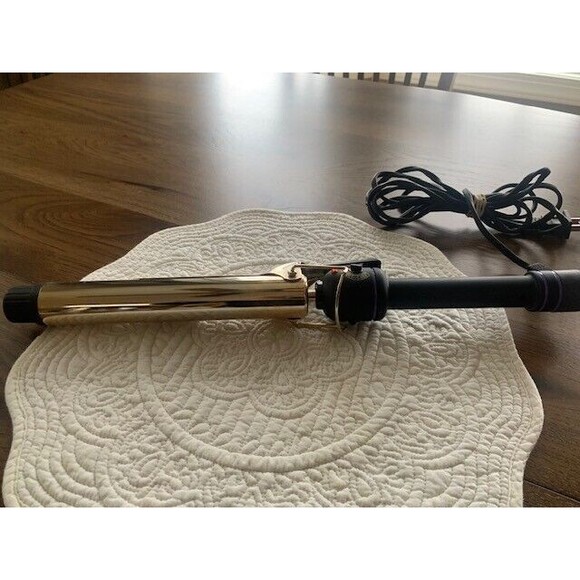 HOT TOOLS SIGNATURE SERIES GOLD CURLING IRON/WAND - 1.50" - Picture 5 of 6